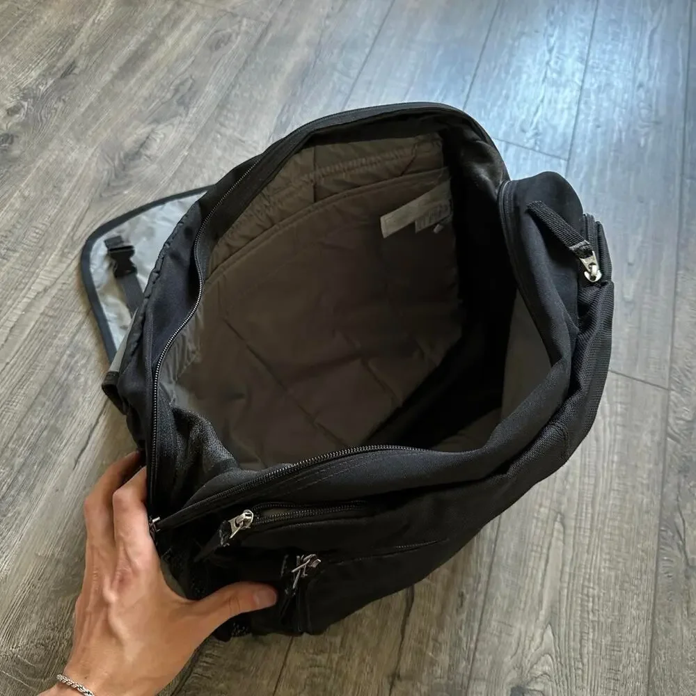 Vintage Y2K Skater Black JanSport Single One Strap Messenger Side Body Backpack